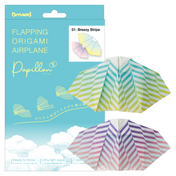 Papillon Origami Airplane - Breezy Stripe