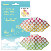 Papillon Origami Airplane - Tropical Dot