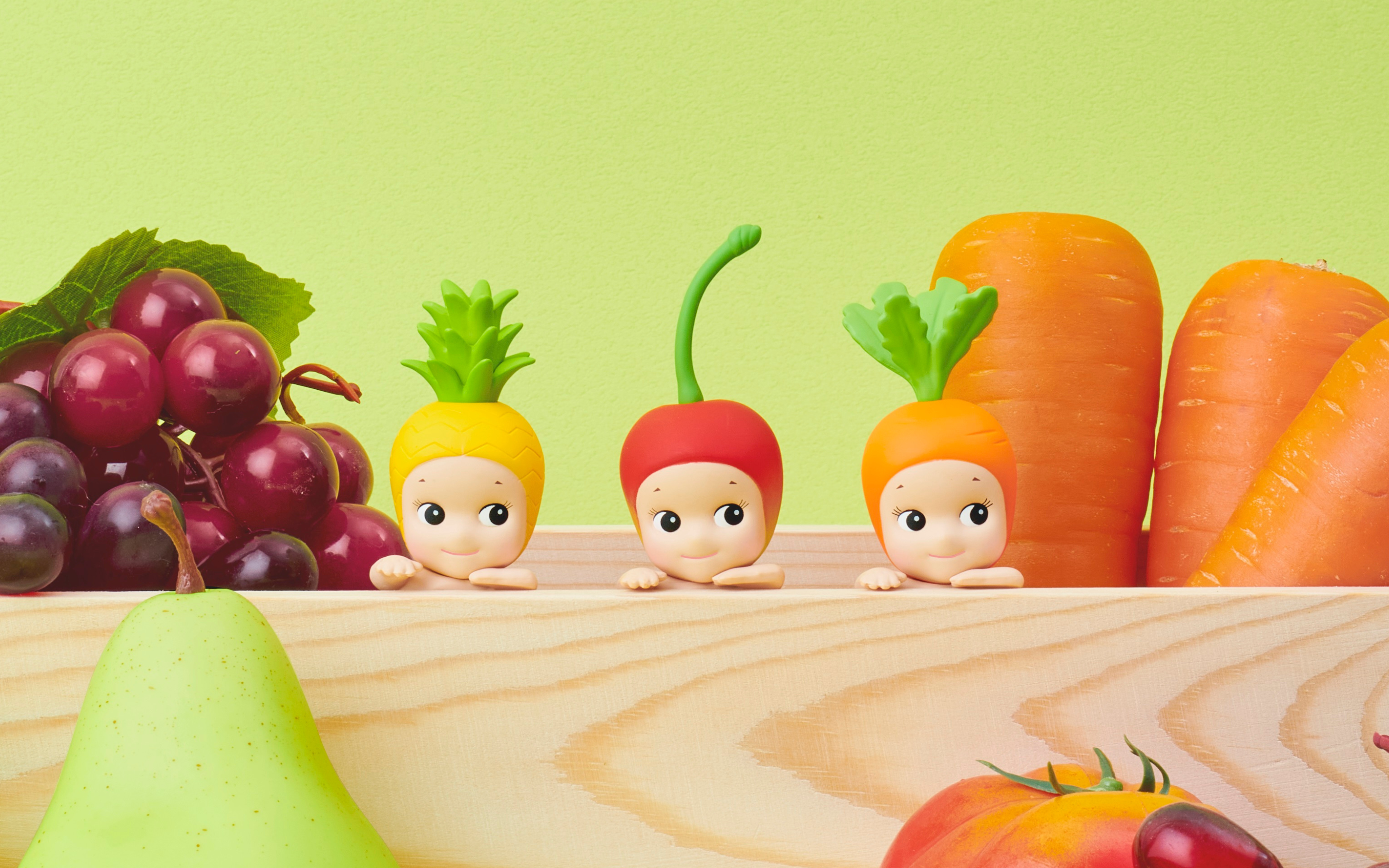 Sonny Angel slumpmässig frukt- och grönsaksfigur • Små Pirater